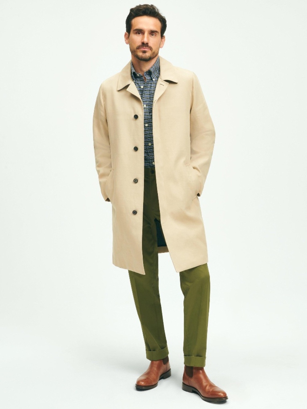 Men’s Brooks Brothers Drivers Coat, Size XL.
